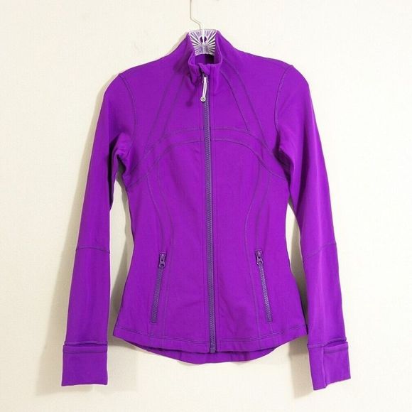 Size 4 Tender Violet Lululemon Define Jacket - Purple women's full zip RETIRED